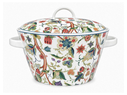Polévková mísa, český porcelán, 3 l, zahrada, Thun
