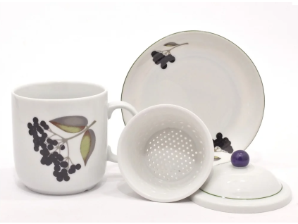 Hrnek Pinta, 440 ml, černý bez, porcelán Thun1