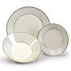 Lea, sada talířů, český porcelán, slonová kost, zlato, Thun, 18 ks