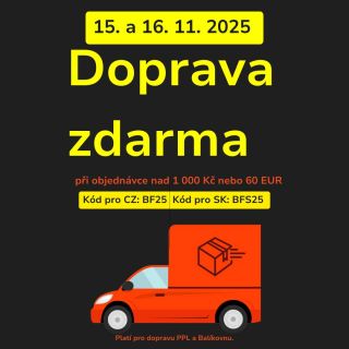 🚚 Doprava zdarma jen tento víkend! 💥🛍️Udělejte si radost a nakupte bez starostí — poštovné jde teď na nás. Platí pro...
