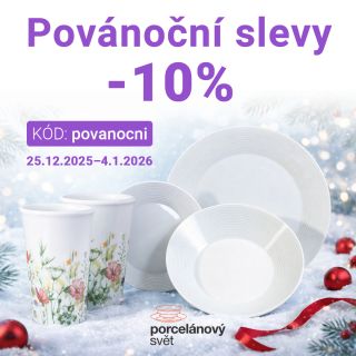 ✨ Povánoční sleva 10 % na veškerý porcelán ✨ Dopřejte si krásné stolování i po Vánocích 🍽️ Vyberte si porcelán, který Vám...